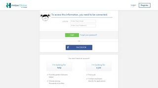 
                            1. Log in to your account | HelperChoice