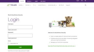 
                            9. Log in to your account - SmartHome Security | TELUS