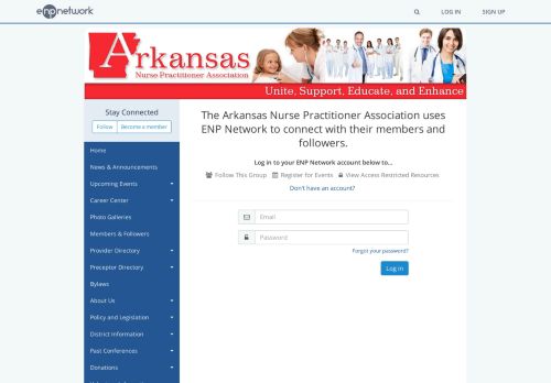 
                            13. Log In To Your Account | The Arkansas Nurse Practitioner Association ...