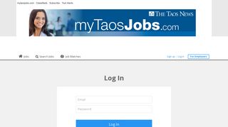 
                            4. Log-in to your account - The Taos News - Jobs in Taos, NM