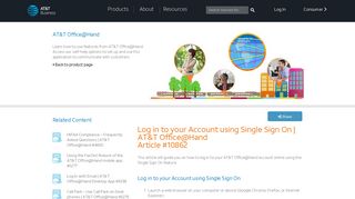 
                            8. Log in to your Account using Single Sign On | AT&T Office@Hand ...