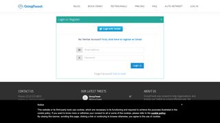 
                            9. Log in to your GroupTweet account