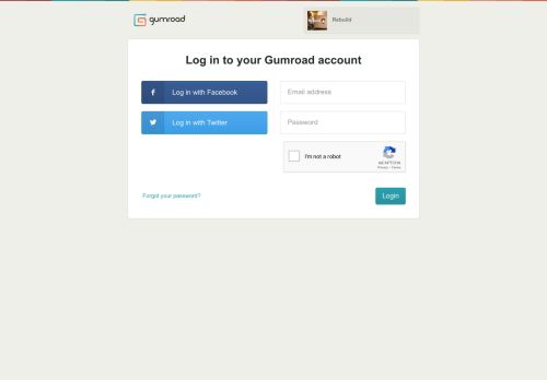 
                            1. Log in to your Gumroad account