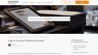 
                            2. Log in to your Kounta account – Kounta Support