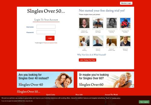 
                            5. Log In To Your Over 50 Dating Account - Singles Over 50 Dating