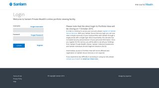 
                            2. Log in to your portfolio - Sanlam