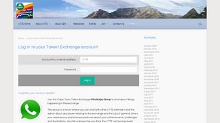 
                            12. Log in to your Talent Exchange account – Cape Town Talent Exchange