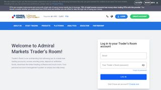 
                            6. Log in to your Trader's Room account - Admiral Markets