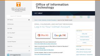 
                            1. Log in to Your Volmail Account | Office of Information Technology