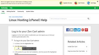 
                            7. Log in to your Zen Cart admin | Linux Hosting (cPanel) - GoDaddy ...