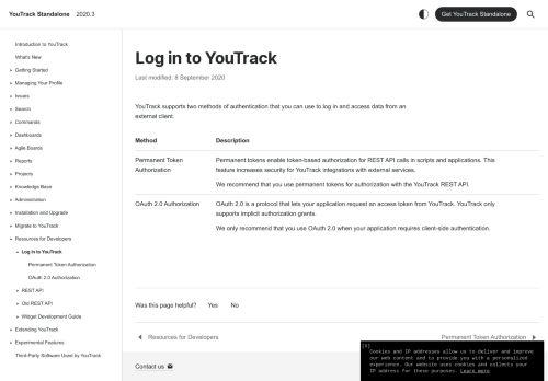 
                            3. Log in to YouTrack - Help | YouTrack Standalone - JetBrains
