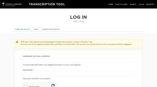 
                            13. Log In | Transcription Tool
