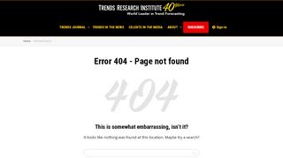 
                            3. Log In - Trends Research Institute