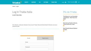 
                            5. Log In Triaba Italia