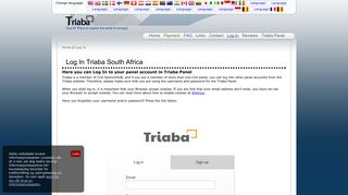 
                            3. Log In Triaba South Africa - Triaba.com