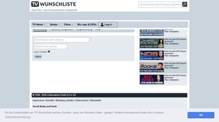 
                            1. Log-In - TV Wunschliste