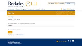 
                            13. Log in | UC Berkeley Osher Lifelong Learning Institute