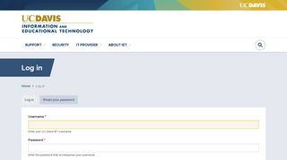 
                            11. Log in | UC Davis IET