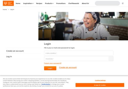 
                            9. Log in | Unilever Food Solutions IE