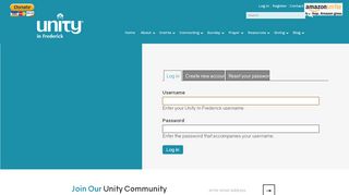 
                            11. Log in | Unity In Frederick