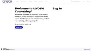 
                            4. Log In | UNOVA Coworking