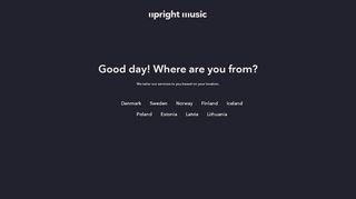 Log in | Upright Music Search