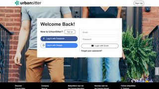 
                            10. Log in - UrbanSitter