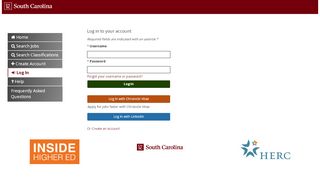 
                            10. Log In - USC Jobs - University of South Carolina