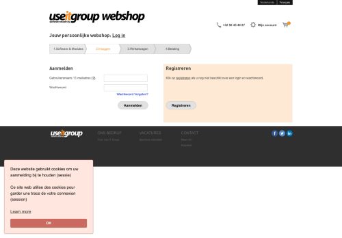 
                            1. Log in - Use It Group Webshop