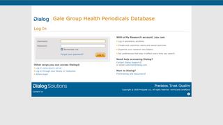 
                            4. Log In Using Secure Server - Gale Group Health Periodicals Database ...