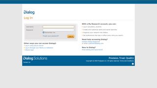 
                            7. Log In Using Secure Server - ProQuest Dialog