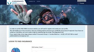 
                            7. LOG IN - V-Insurance Group | PADI