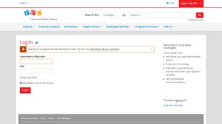 
                            1. Log In | Vancouver Public Library | BiblioCommons