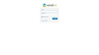 
                            1. Log in - Vendon