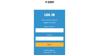 
                            5. Log in - Victoria University Central Authentication Service