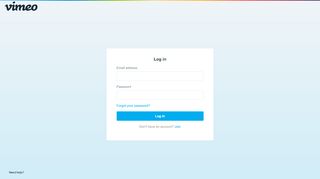 
                            6. log in - Vimeo OTT