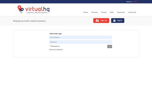 
                            4. Log In - Virtual Headquarters