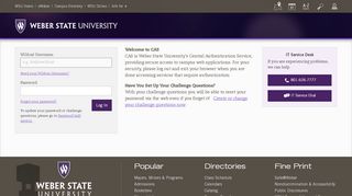 
                            3. Log In - Weber State University