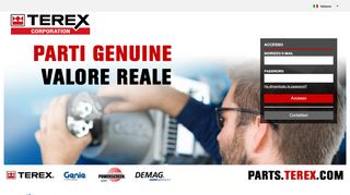 
                            9. Log In - Welcome to Terex Parts