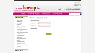 
                            1. Log in | Welkom in de Lumap webwinkel: bestel hier uw papier ...