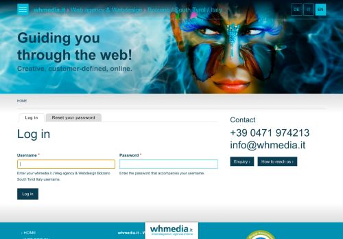 
                            9. Log in | whmedia.it | Weg agency & Webdesign Bolzano South ...
