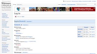 
                            5. Log-in – Wiktionary