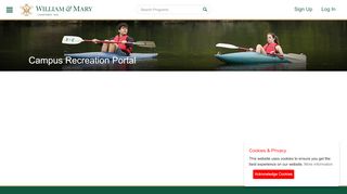 
                            12. Log In - William & Mary Recreation