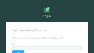 
                            1. Log In - Winding Tree