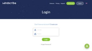 
                            2. Log In - Windscribe