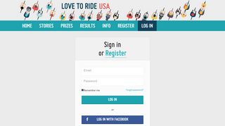 
                            3. Log in : Winter Wheelers - Love to Ride