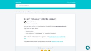 
                            7. Log in with an eventbrite account | Help Center