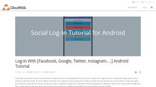 
                            13. Log-In With [Facebook, Google, Twitter, Instagram, ...] Android Tutorial