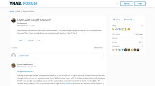 
                            5. Log in with Google Account? - App Functions - YNAB ...