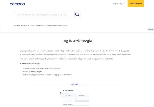 
                            8. Log in with Google – Edmodo Help Center - Edmodo support